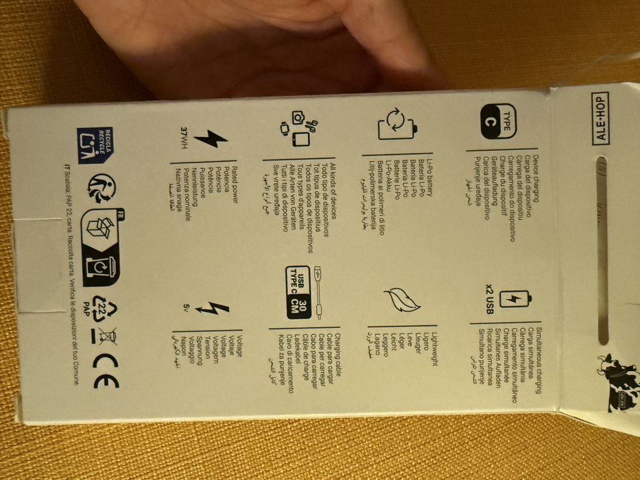 NOVA Power Bank com garantia - Ale-Hop