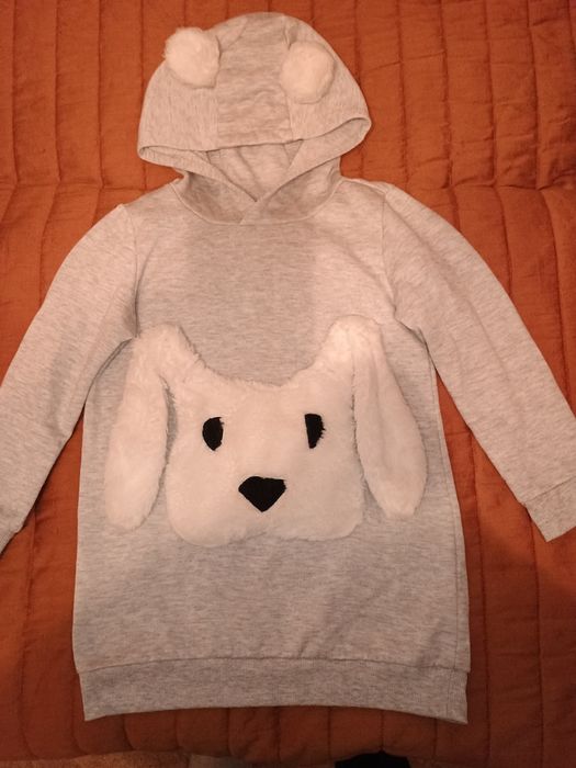 Bluza z mieciutkim krolikiem roz.116
