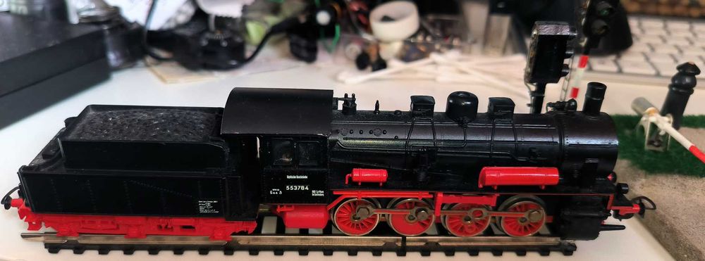 Lokomotywa z Tendrem BR 55 Deutsche Bahn  Piko-HO stan idealny