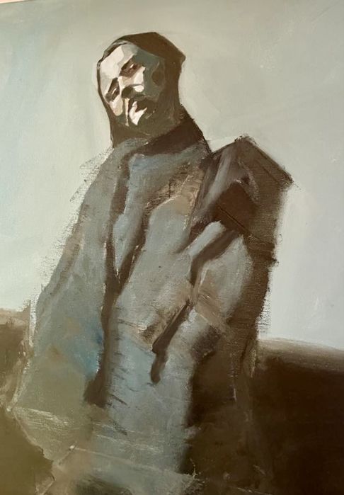 Obraz olejny na płótnie 90x60 cm kobieta