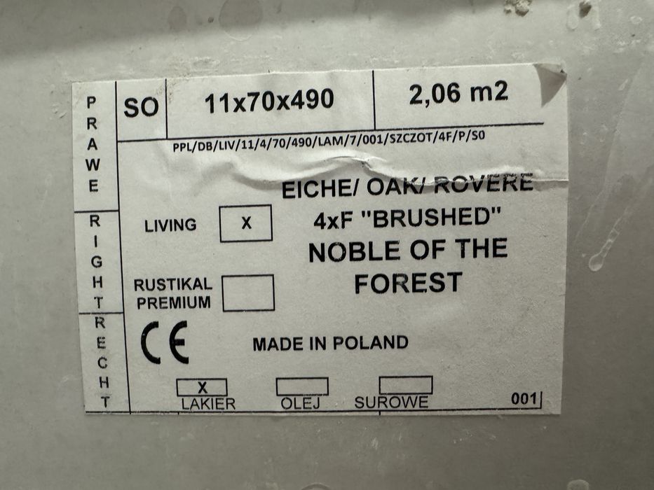 Parkiet warstwowy Noble of the Forest dąb - Tanio odsprzedam