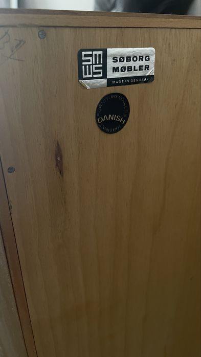 Regał mid-century Dania