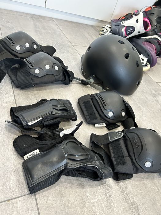 Rolki damskie 38 + ochraniacze + kask