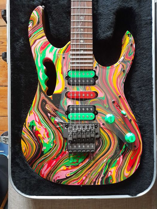 Ibanez Jem "DNA Swirl" / Braço original - Autografada Steve Vai
