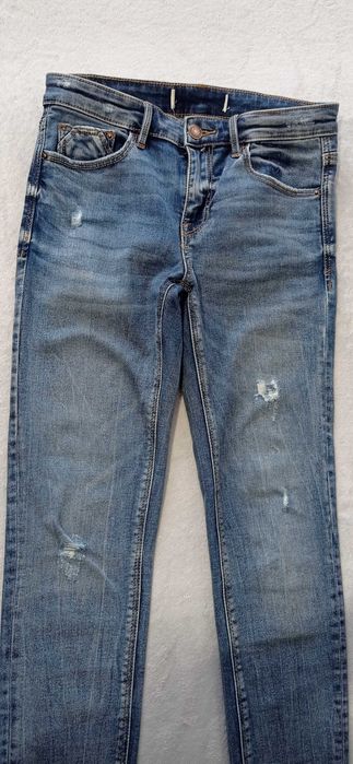 Jeansy rurki niebieski