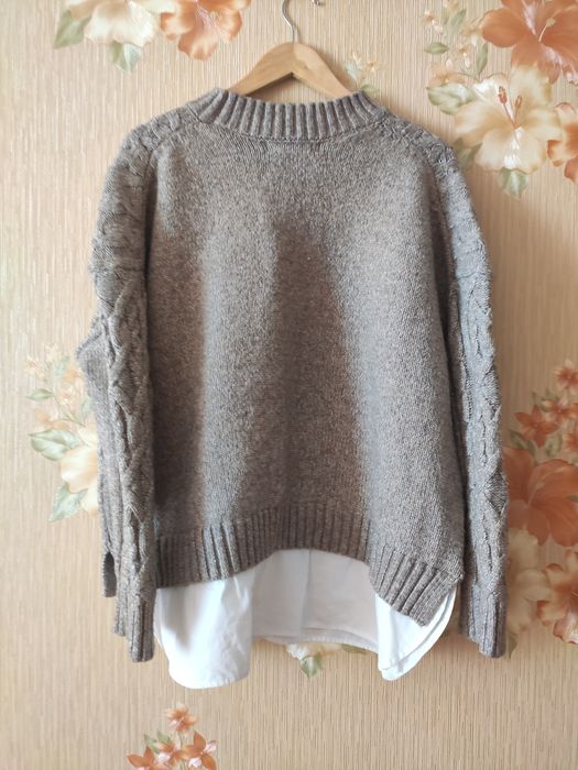 Свитер женский крупной вязки