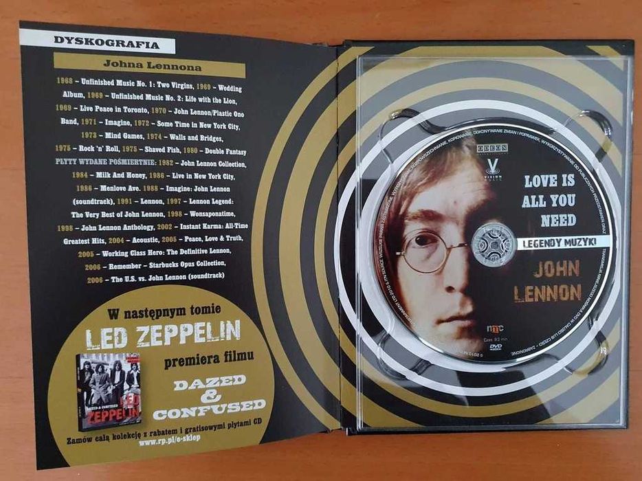 John Lennon - Legendy muzyki (DVD+książka) zafoliowana