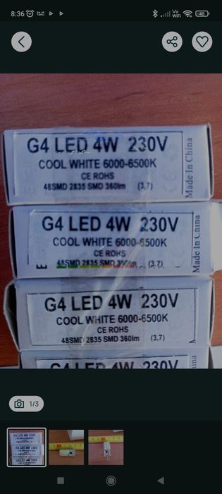 Żarówka G4 4W 230v