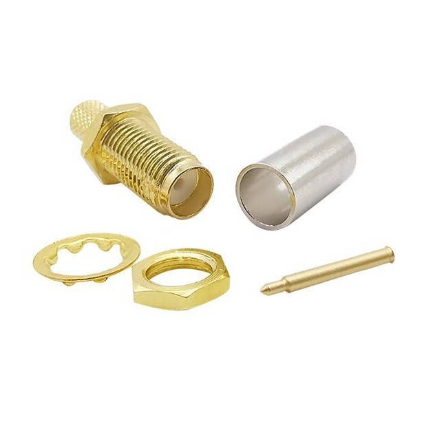 Роз'єм SMA female під обтиск кабелю RG-58