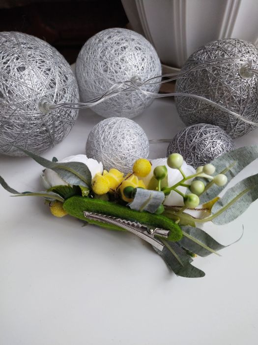 Заколка ручной работы и обруч