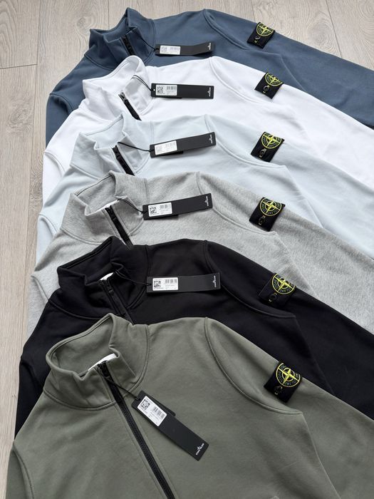 Зіпка Stone Island (світшот на блискавці)