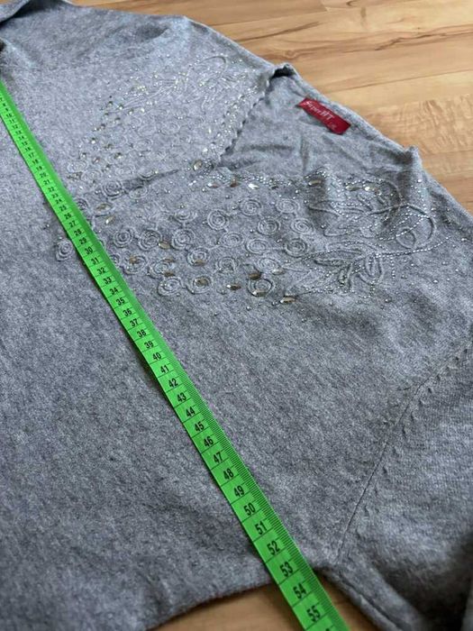 Sweter damski szary z wiskozą Super HT