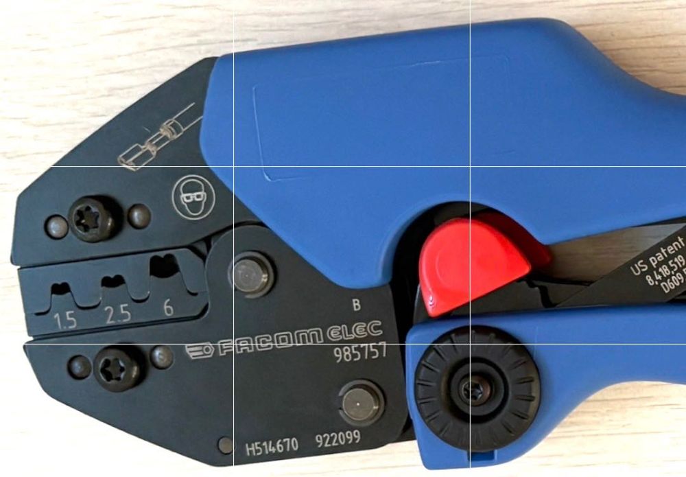 FACOM ELEC 985157 Zaciskarka do końcówek 1,5–6 mm² NOWA