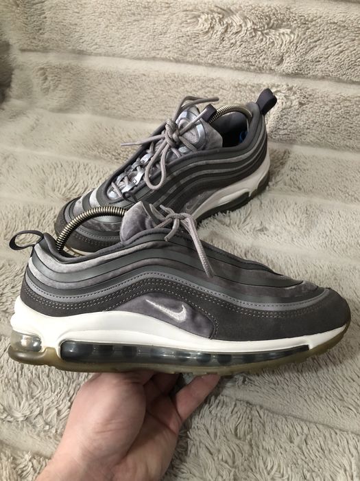 БАРХАТ NIKE AIR MAX (38-38.5) 24.5-25см кроссовки женские велюр серый