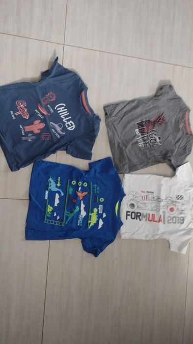 Koszulki z krótkim rękawem 4szt . 86-92