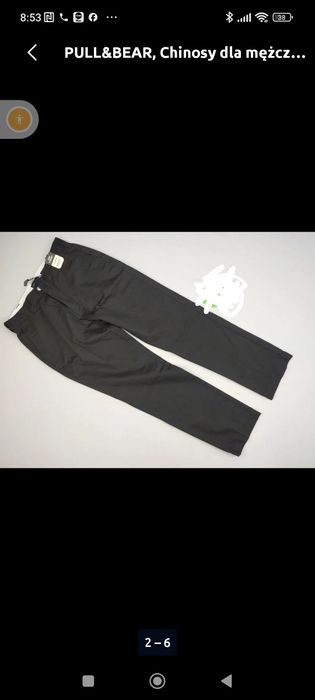 Pull&Bear Chinosy dla mężczyzn r.M