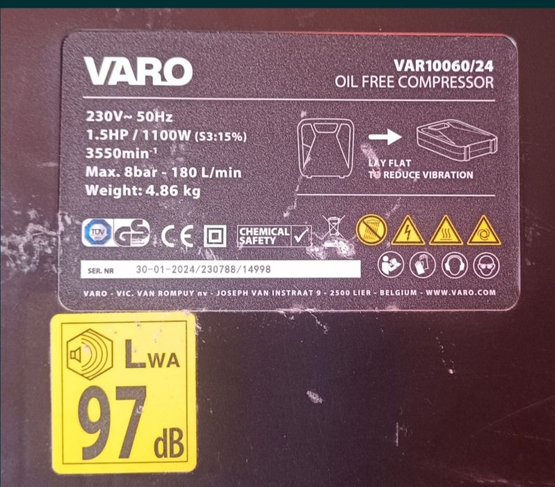 Kompresor Varo 8bar