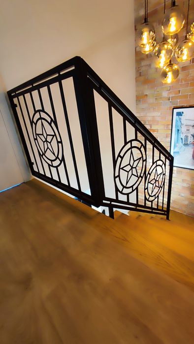 Balustrada ażurowa wycinana laserowo z metalu barierka poręcz