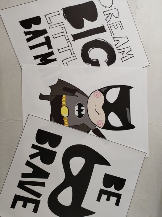 3 posters criança (batman) 30x40