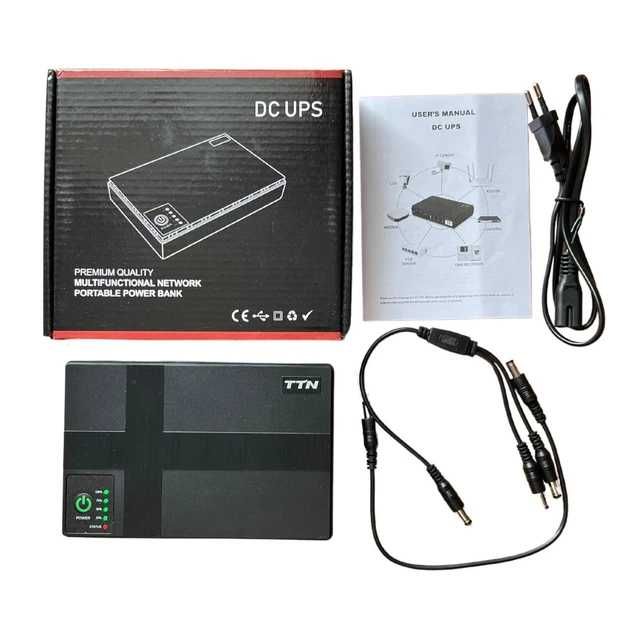 UPS DC1018 10400 mAh — компактний павербанк для роутера.
