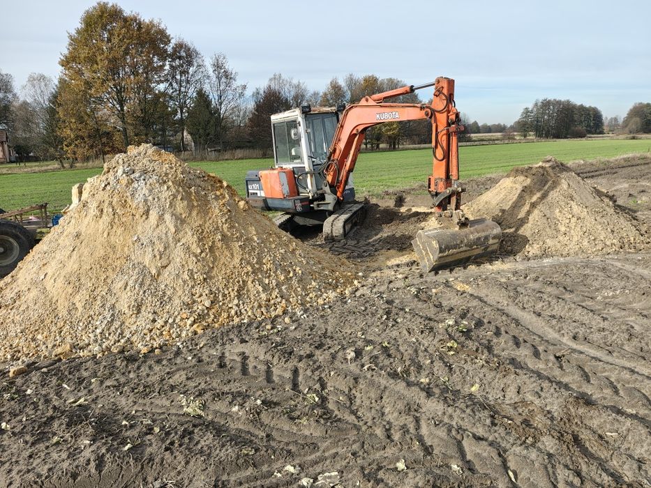 Pomoc drogowa . Transport maszyn  6t. Usługi minikoparkaą