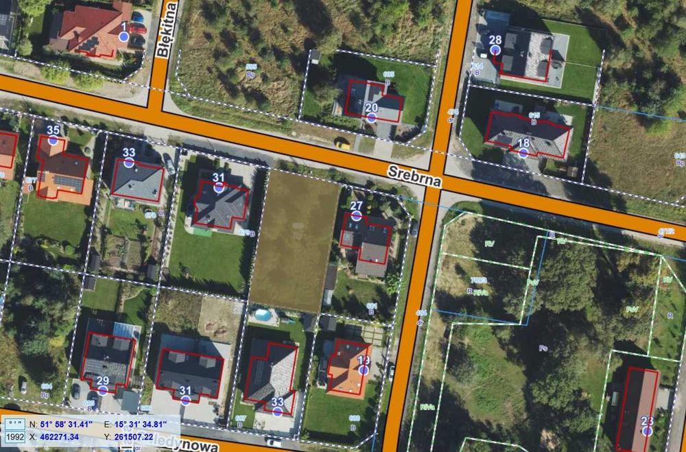 Atrakcyjna działka os. Kolorowe, Chynów Zielona Góra ul. Srebna