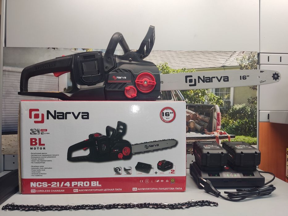 Акумуляторна пилка NARVA NCS-21/4 PRO BL  2АКБ та з/п  (Безщіткова)