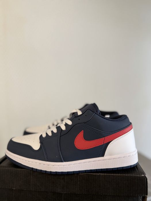 кросівки Nike Air Jordan 1 Low Blue/Red (сині, червоні) 44 / 27 см(aj1)