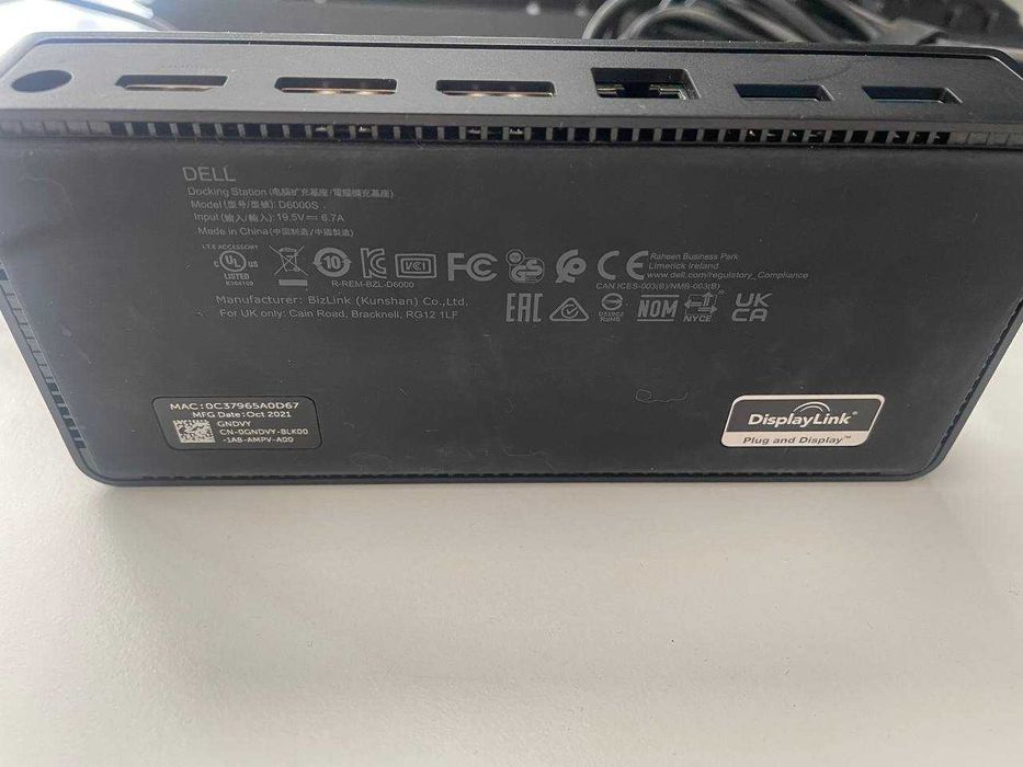 Док-станція Dell Universal Dock D6000S