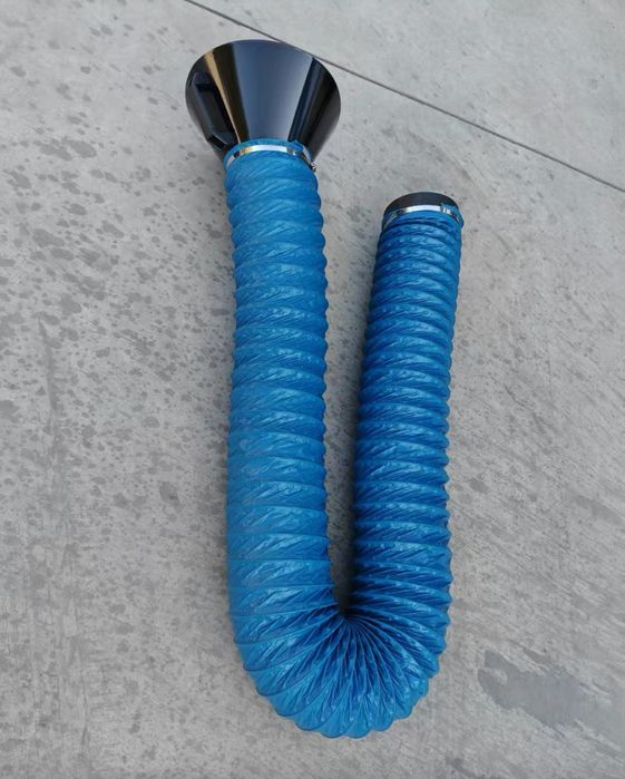 Tubeira articulada flexível para extração de fumos de soldadura