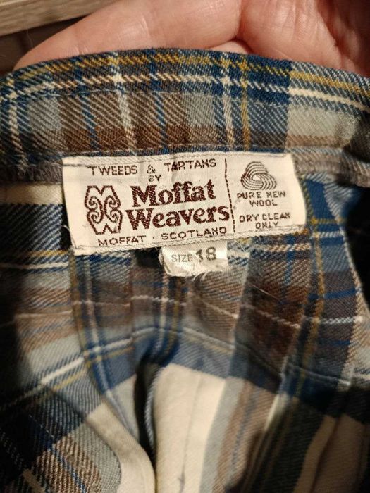 Шотландська спідниця кілт Moffat Weavers Нова Вовна Розмір 18 Оригінал