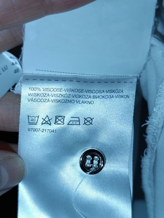 Білосніжна сорочка рубашка 100% віскоза L  XL