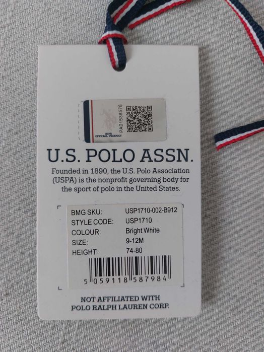 Pajacyk U.S Polo ASSN. rozm. 74-80 (9-12miesiecy)