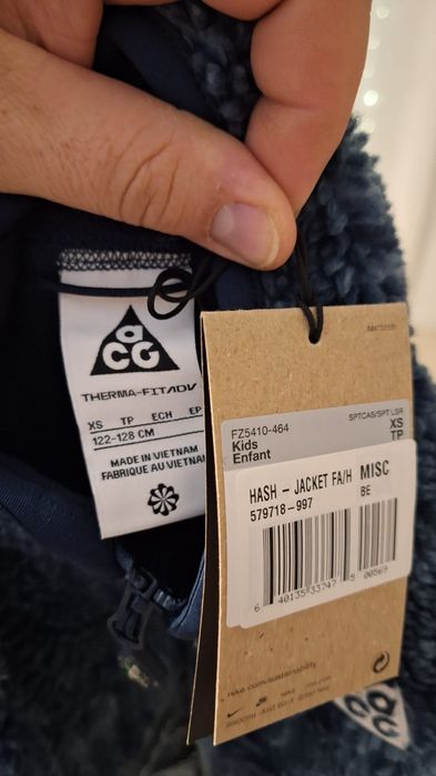 Куртка детяча ACG NIKE FZ5410 464, розмір , XS 128-128, M 137-147