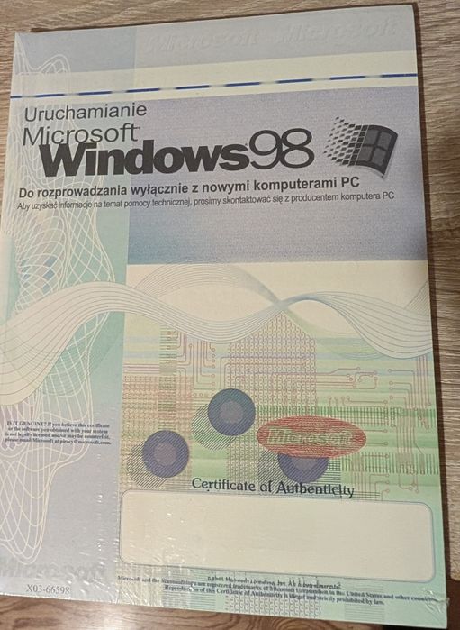 Windows 98 książeczka z kluczem