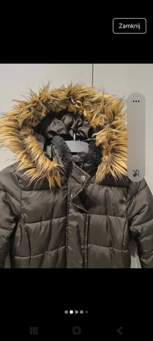 Kurtka parka zimowa 146 H&M