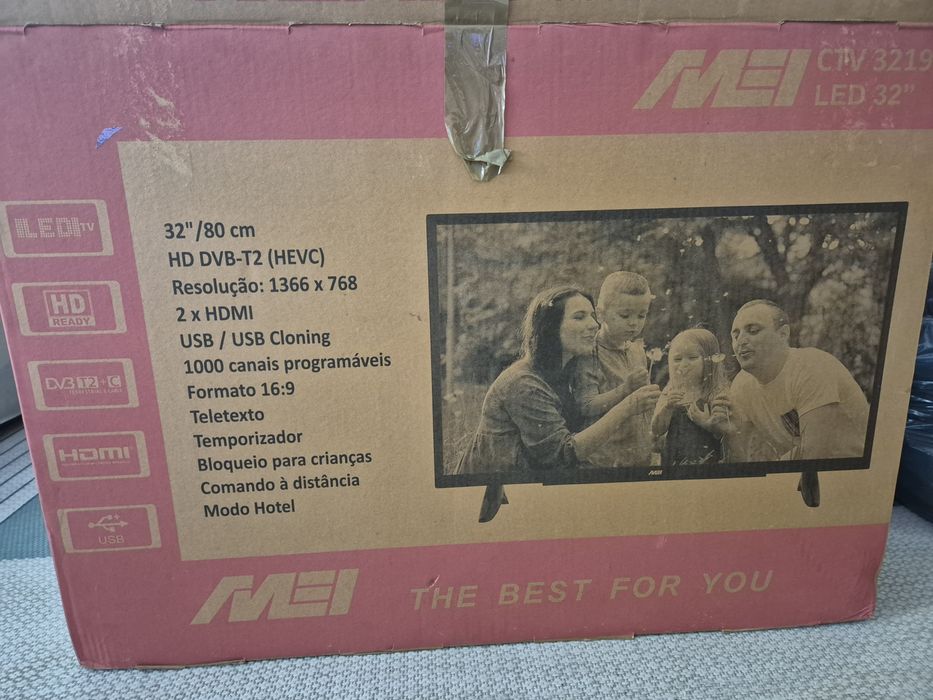 TV LED 32" como nova