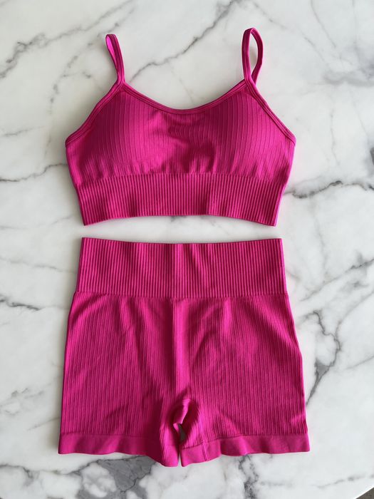 Conjuntos desporto ginásio activewear calção e top