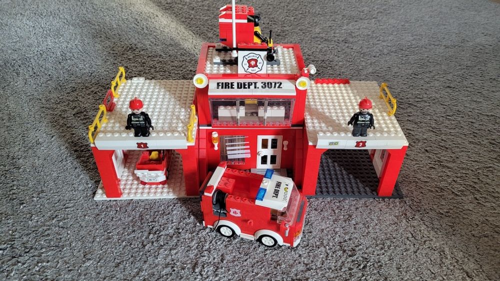 Remiza strażacka klocki jak Lego wóz strażacki strażak