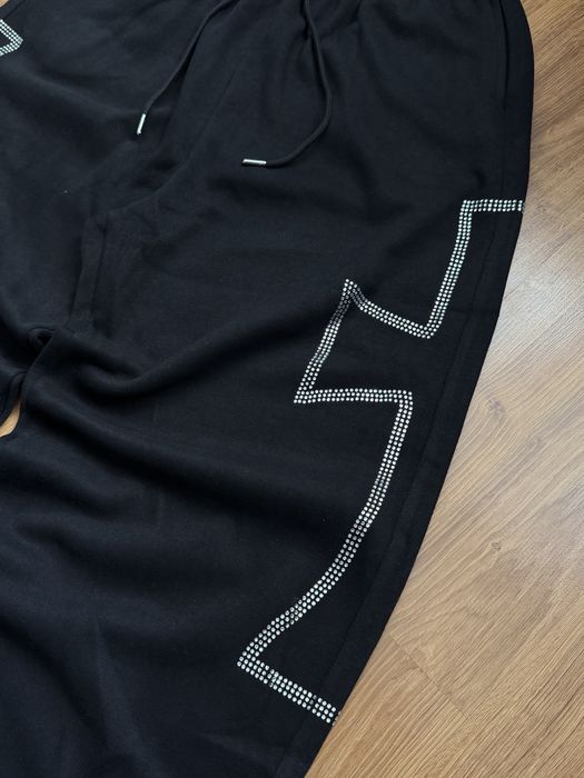 Широкі спортивні штани з стразами opium baggy sweatpants chrome hearts