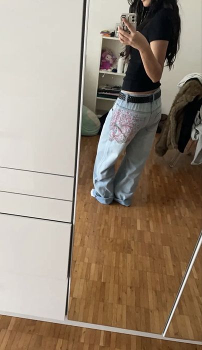 Baggy джинси з вишивкою