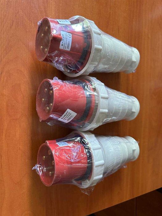 Силова вилка переносна e.plug.pro.5.63 5п 380В 63А (035) E.NEXT | Нова