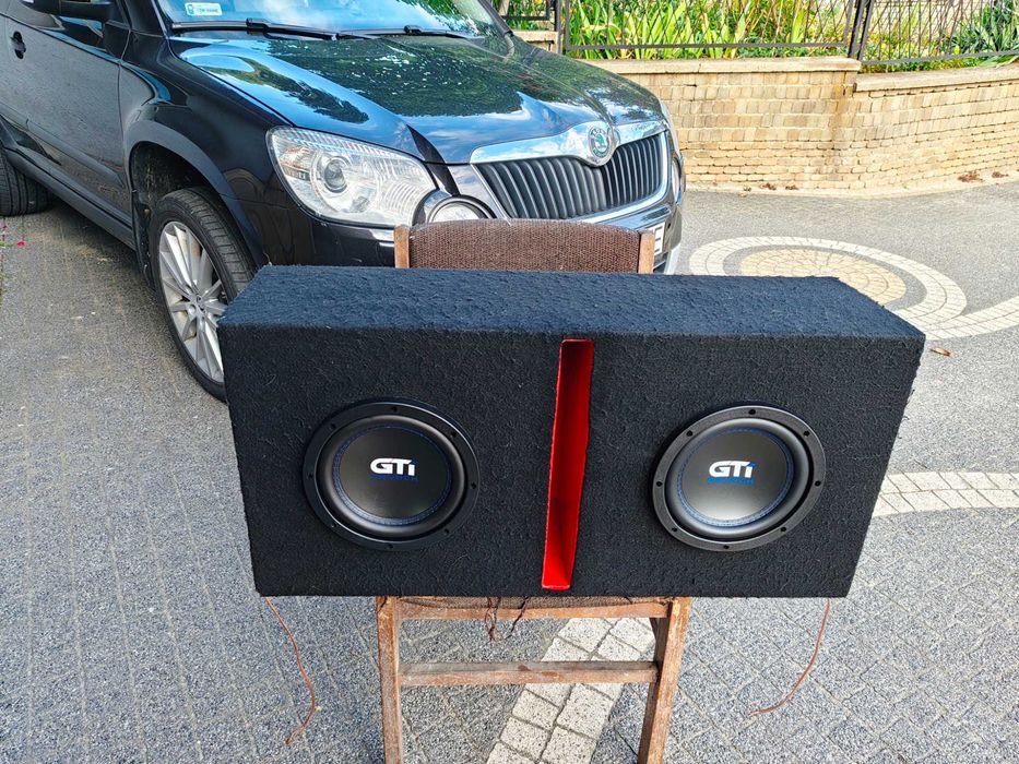 Skrzynia tuba basowa bassowa subwoofer dual 2x Crunch GTI84, Wysyłka darmowa!