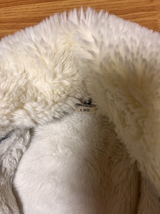 Джинсова тепла куртка р.130