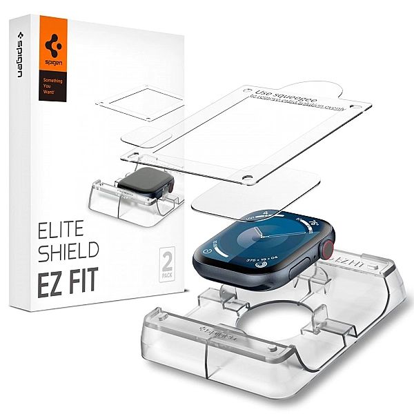 Szkło Hybrydowe Spigen Elite Shield ”Ez Fit” 2-Pack Apple Watch 10 (42