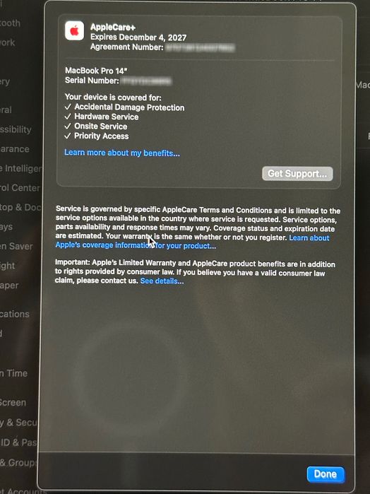 MacBook M4 Pro 14" 14CPU/20GPU,48GB/2TB,ubezpieczenie AppleCare+ 2LATA