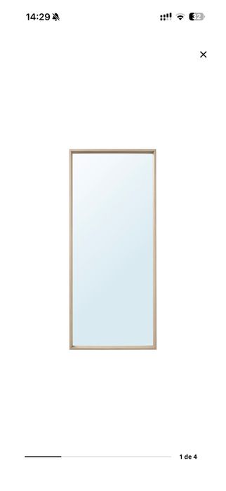 Espelho madeira Ikea