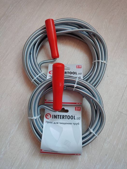 Трос сантехнический для чистки труб  5 м. 10 м