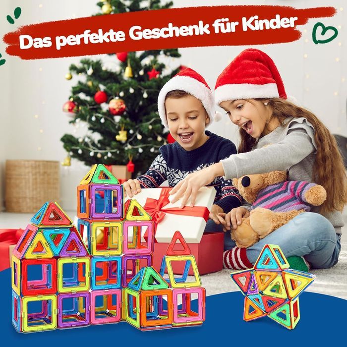 Magnetic Building Blocks - STEM ABS Set - 48 pcs, 3+