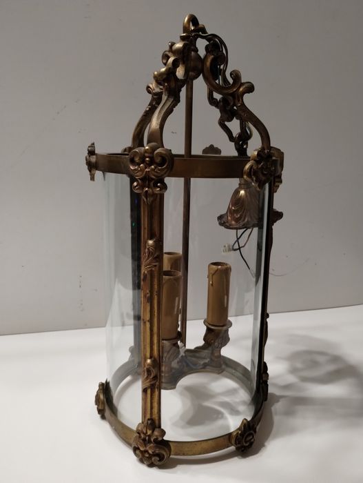 Lampa mosiężna pałacowa Vintage